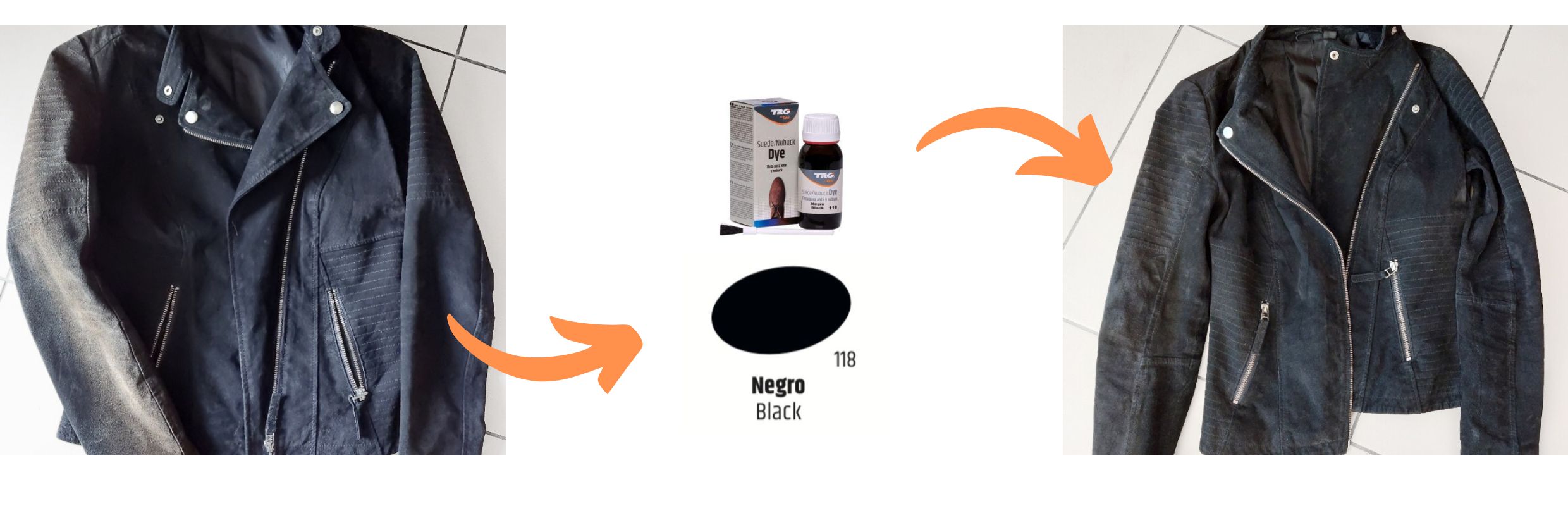 Jak obnovit na černou barvu semišovou odřenou bundu